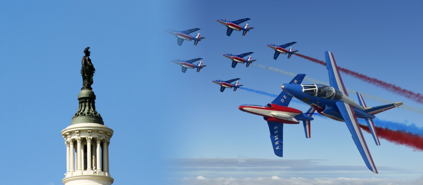 La Patrouille de France au-dessus de Washington