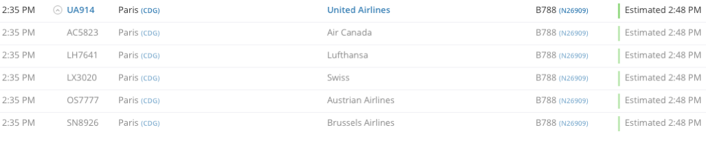 Le codeshare, un même proposé par plusieurs compagnies