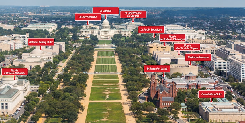 La vue côté est depuis le Washington Monument